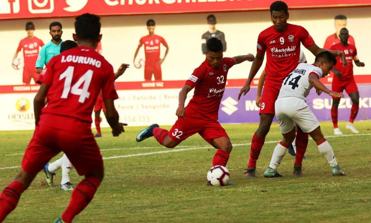 ​​െഎ ലീഗ്: െഎസോളിനെ തോൽപിച്ച്​ ചർച്ചിൽ രണ്ടാമത്​